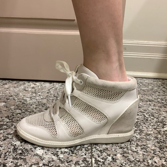 Michael Kors cream wedge sneakers - Picture 6 of 6